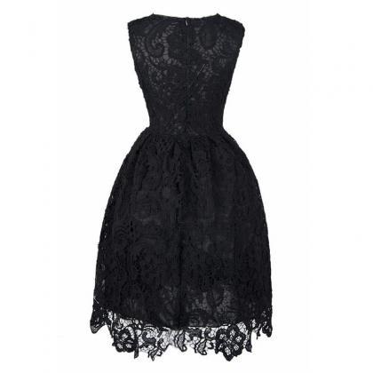 Lace/satin Homecoming Dresses Black Homecoming..