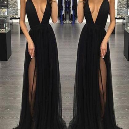 Sweet 16 Dresses Dresses Black Split Front Floor..