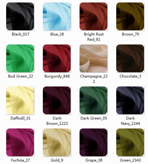 Color Chart - Please Select Color Name And Color Number In The Product Images And Leave In Your Shopping Cart